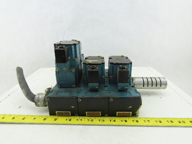 Mac 6311D-211PM-111DA Pneumatic Manifold 3 Valve Assembly 120V