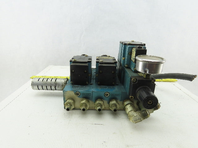 Mac 6311D-211PM-111DA Pneumatic Manifold 3 Valve Assembly 120V