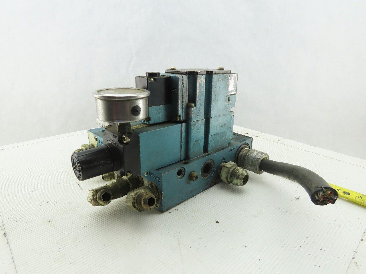 Mac 6311D-211PM-111DA Pneumatic Manifold 3 Valve Assembly 120V