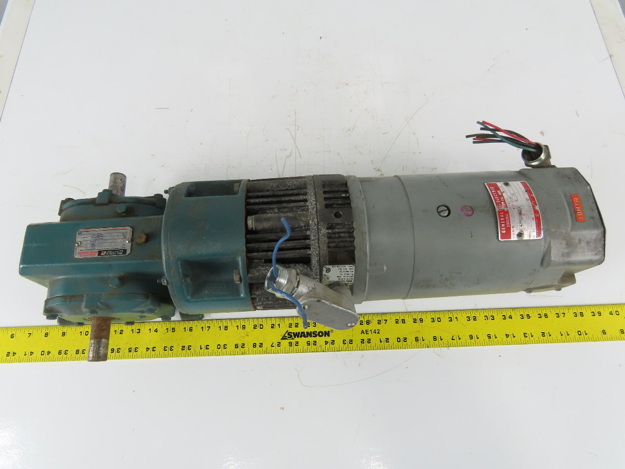 Dodge M613930001 DC Gear Motor W/General Electric Motor & Warner EM 50-40 Brake
