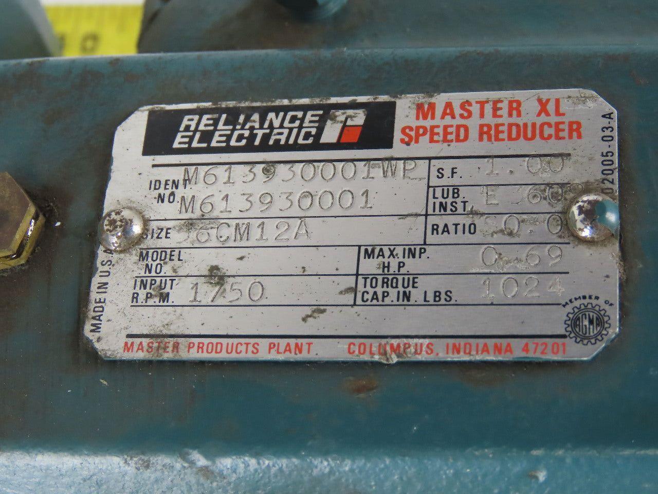 Dodge M613930001 DC Gear Motor W/General Electric Motor & Warner EM 50-40 Brake