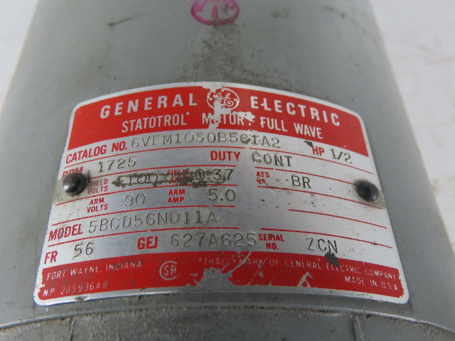 Dodge M613930001 DC Gear Motor W/General Electric Motor & Warner EM 50-40 Brake