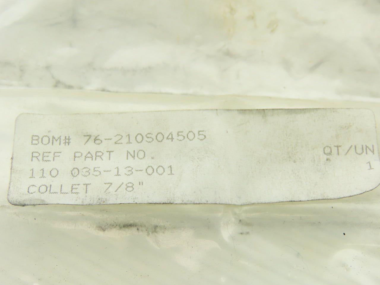 110 035-13-001 Collet 7/8"