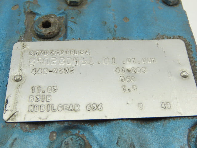 SEW-EURODRIVE S67D26DT90S4 Gear Box Speed Reducer 11.03:1 Ratio