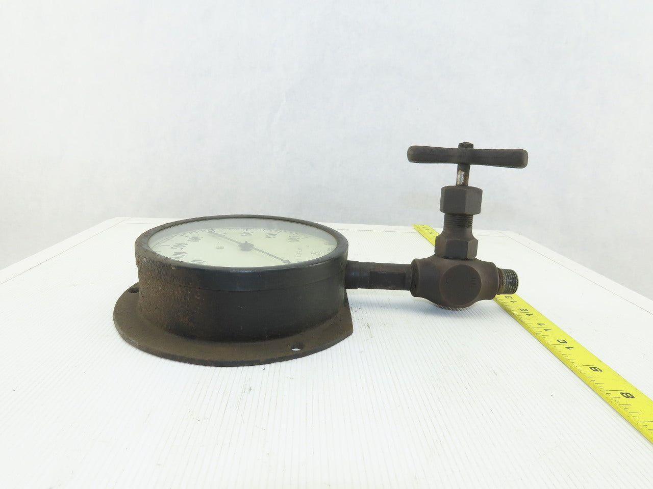 Ashcroft AMP 8331 Vintage Antique 5-1/2" Pressure Gauge 0-100PSI