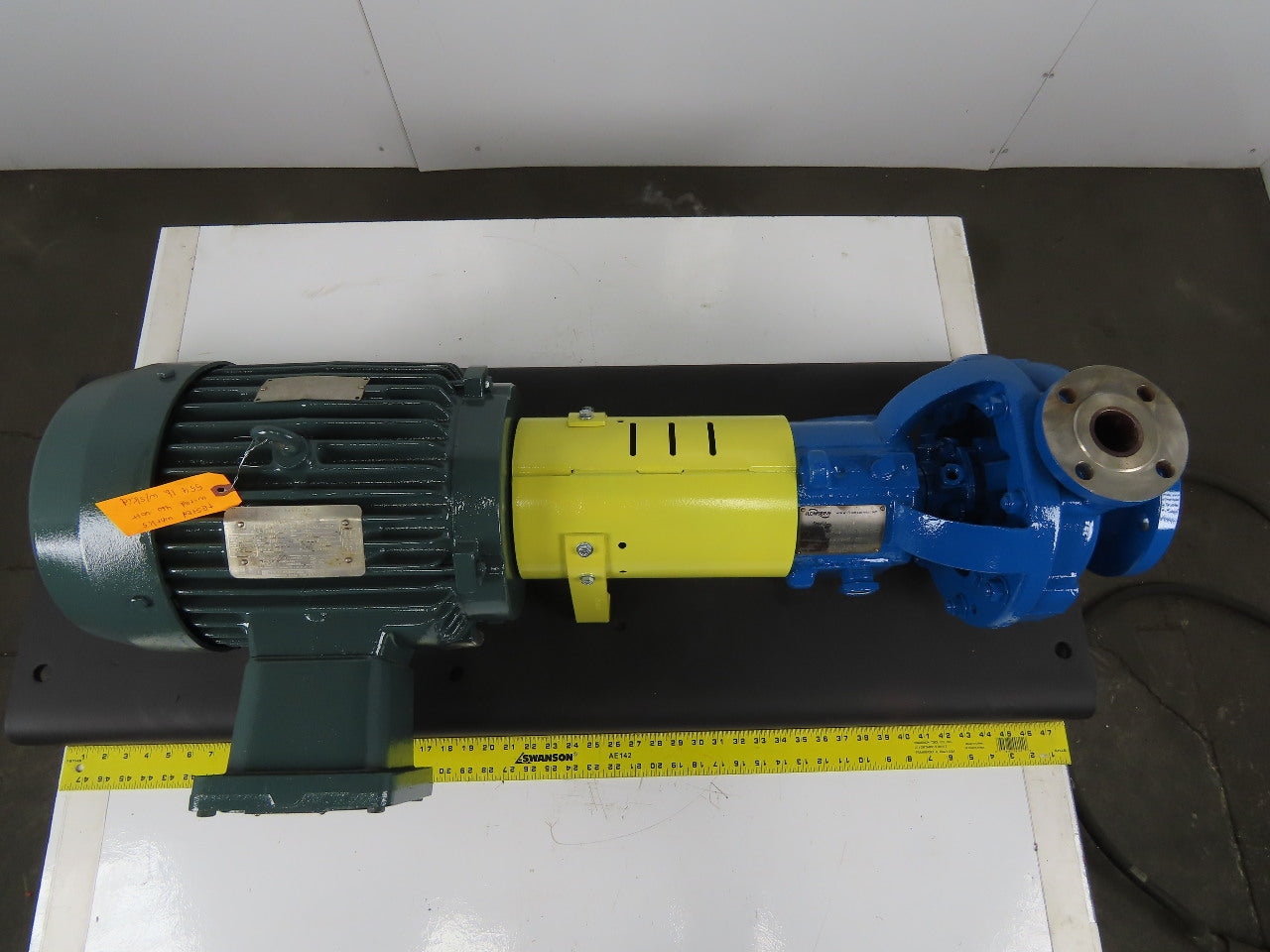 Flow Serve PE1YA5.25 10Hp 3"x1-1/2" Stainless Centrifugal Pump Package 230/460V