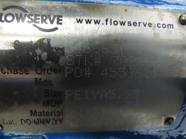 Flow Serve PE1YA5.25 10Hp 3"x1-1/2" Stainless Centrifugal Pump Package 230/460V