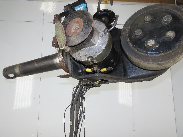 Big Joe 055130 Pallet Jack Drive Wheel Assembly W/12VDC 016042 Electric Motor