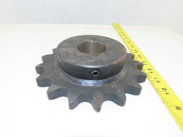 Martin 100BS17 17 Tooth Single Roller Chain Sprocket 1-15/16" Keyed Bore