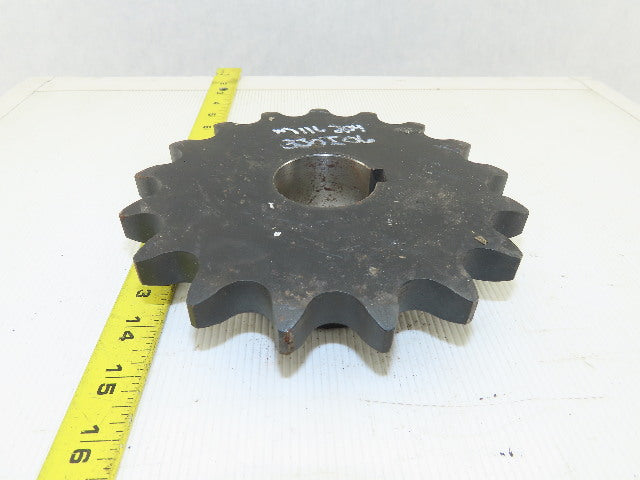 Martin 100BS17 17 Tooth Single Roller Chain Sprocket 1-15/16" Keyed Bore