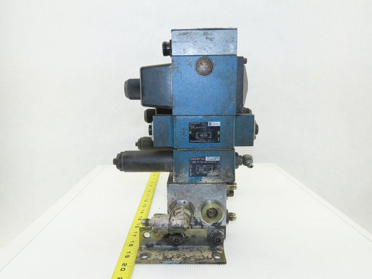 Rexroth Hydraulic valves W/3 Port Manifold Base Assembly