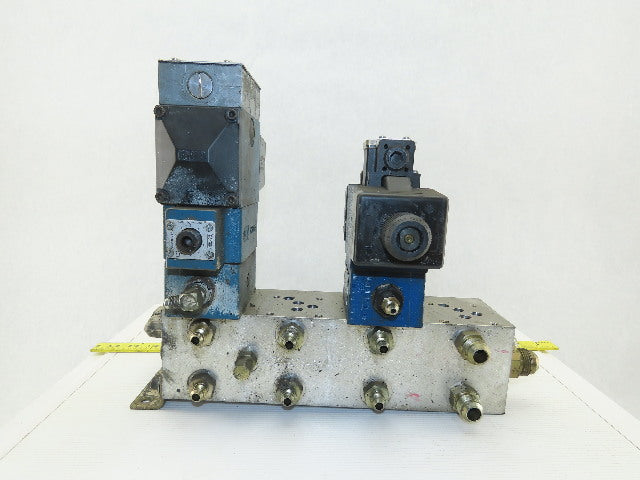 Rexroth Hydraulic valves W/3 Port Manifold Base Assembly