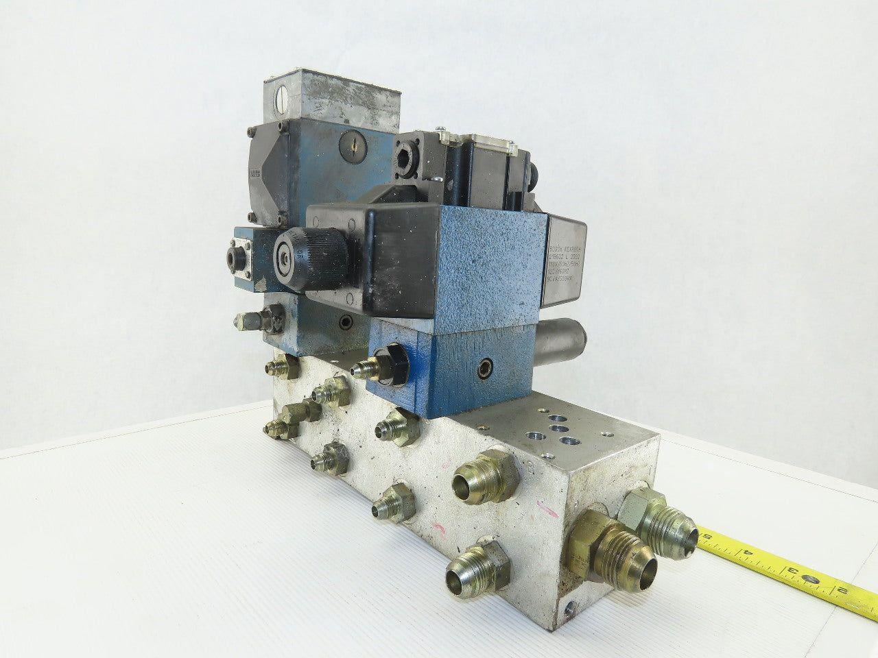 Rexroth Hydraulic valves W/3 Port Manifold Base Assembly