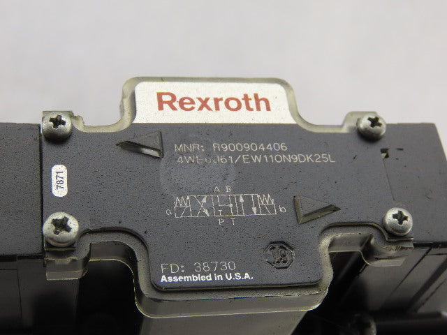 Rexroth 4WE6J61/EW11ON9DK25L 4/3 Way Float Center Hydraulic Check Regulated