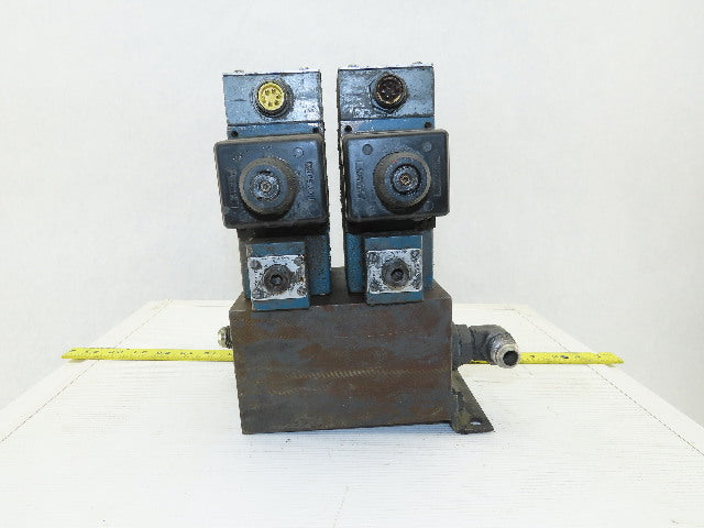 Rexroth 4WE10D31/0FCW110N9DAL 4/2 Way Hydraulic Valve Check Assembly 115V Coil