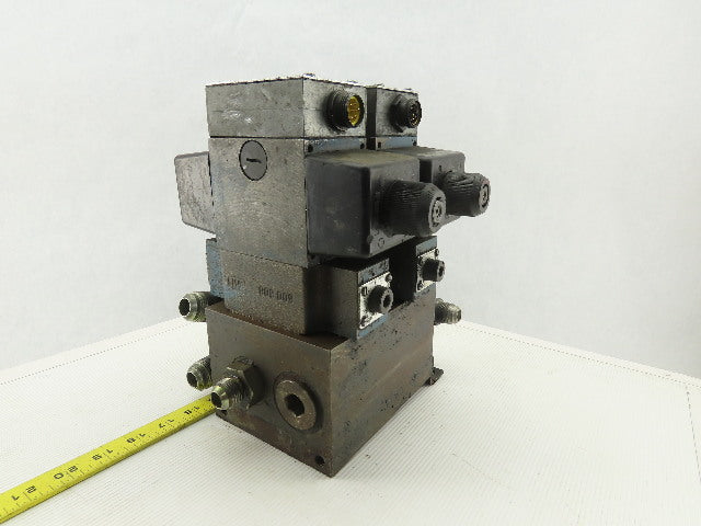 Rexroth 4WE10D31/0FCW110N9DAL 4/2 Way Hydraulic Valve Check Assembly 115V Coil