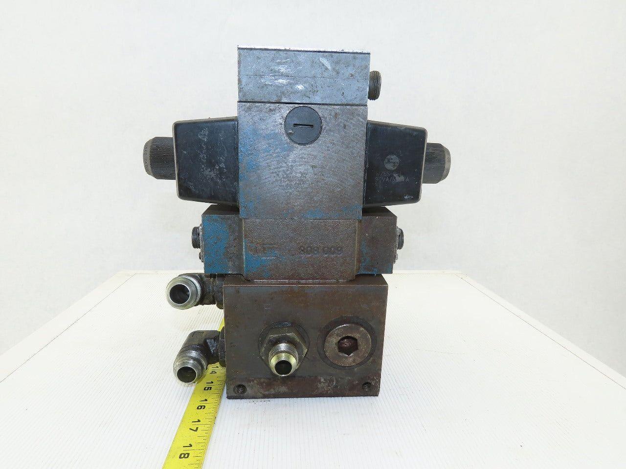 Rexroth 4WE10D31/0FCW110N9DAL 4/2 Way Hydraulic Valve Check Assembly 115V Coil