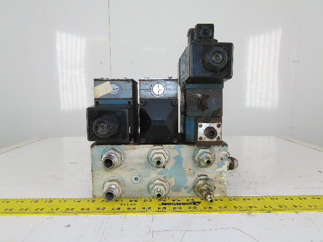 Rexroth 4WE10D31/0FCW110N9DAL 4/2 Way Hydraulic Regulated Valve Assembly 120V