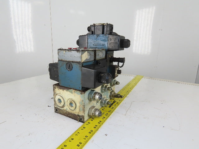 Rexroth 4WE10D31/0FCW110N9DAL 4/2 Way Hydraulic Regulated Valve Assembly 120V