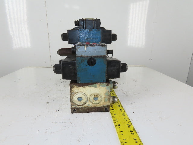 Rexroth 4WE10D31/0FCW110N9DAL 4/2 Way Hydraulic Regulated Valve Assembly 120V