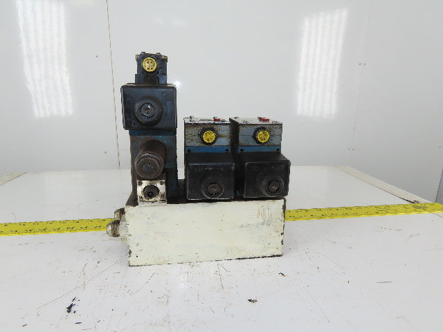 Rexroth 4WE10D31/0FCW110N9DAL 4/2 Way Hydraulic Regulated Valve Assembly 120V