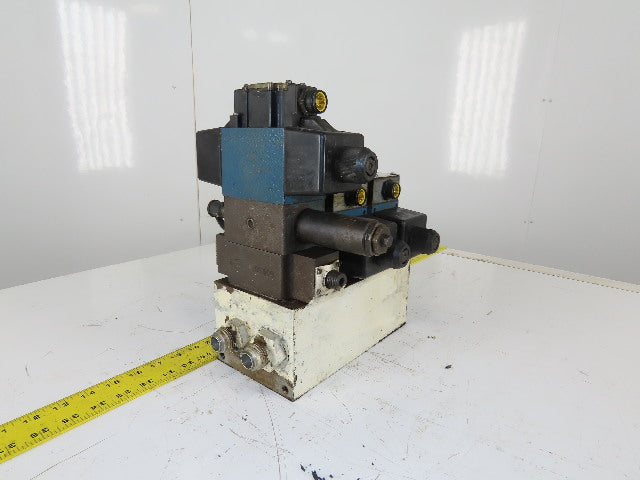 Rexroth 4WE10D31/0FCW110N9DAL 4/2 Way Hydraulic Regulated Valve Assembly 120V