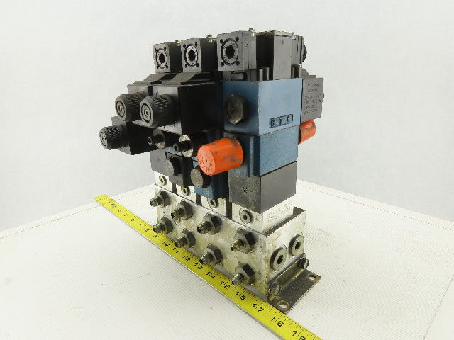 Rexroth 4WE6C61/EW110N9DK23L 4 Port 2 and 3 Position Valve Check Manifold Block