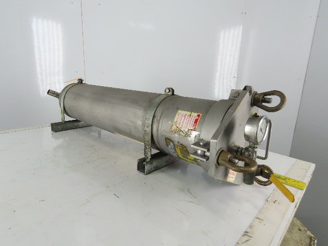 FSI BFNP12 8" Basket Filter Strainer 304 Stainless Steel 26" Long 1" NPT Ports