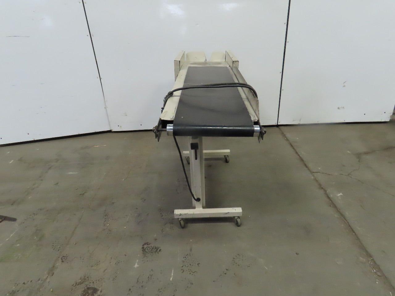12"Wx46"L"x31"H Smooth Belt Conveyor 115V 1Ph 0-63" FPM