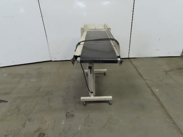 12"Wx46"L"x31"H Smooth Belt Conveyor 115V 1Ph 0-63" FPM