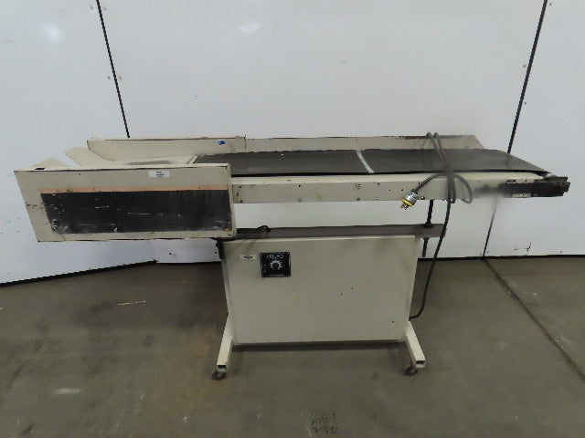 12"Wx46"L"x31"H Smooth Belt Conveyor 115V 1Ph 0-63" FPM