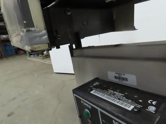 12"Wx46"L"x31"H Smooth Belt Conveyor 115V 1Ph 0-43 FPM
