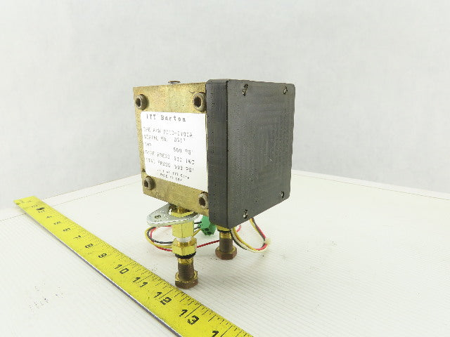 ITT Barton PC10-0100A Stat Pressure 500PSI Diff Pressure 500IWC