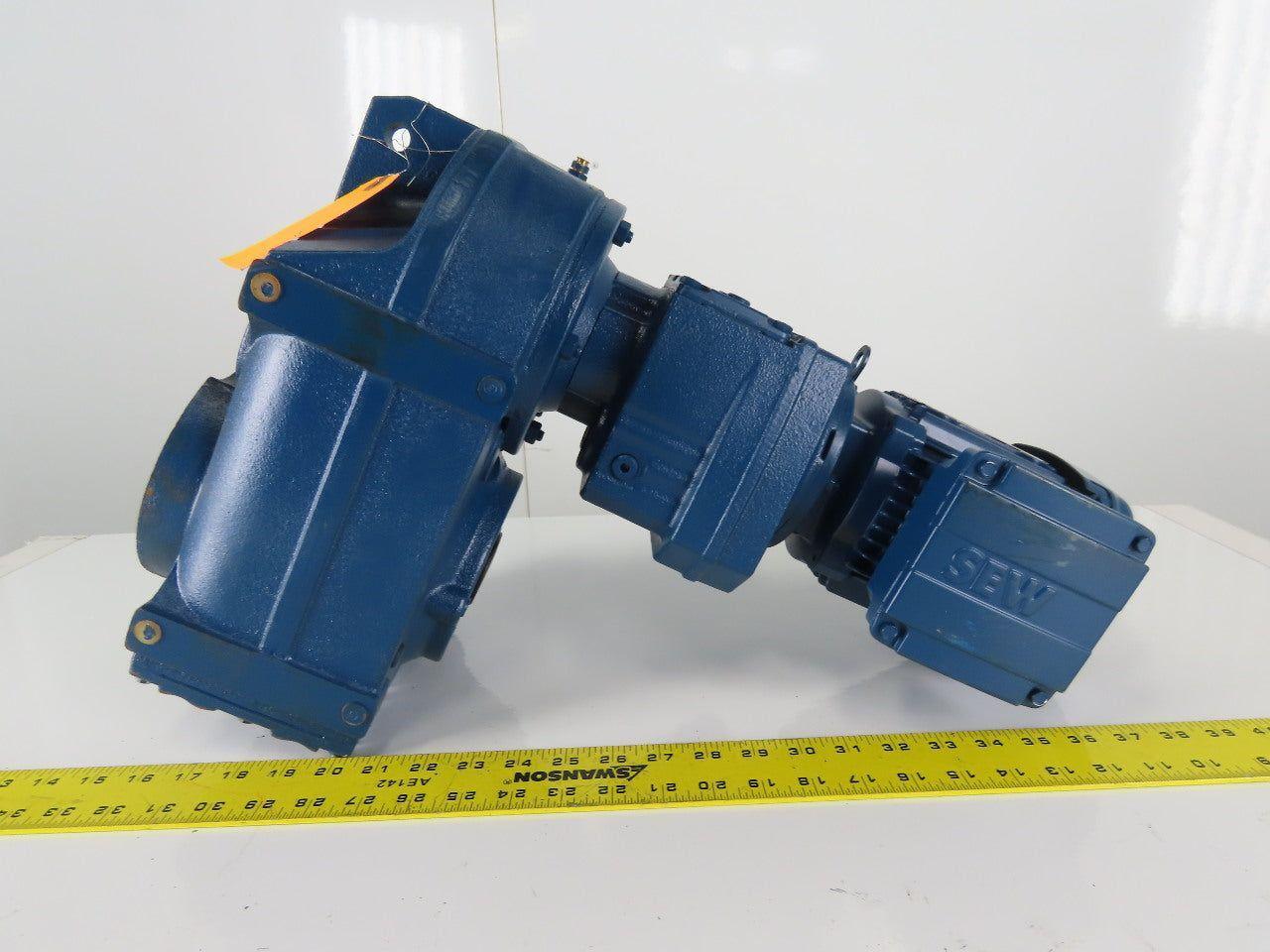 Sew Eurodrive FA67B R37 DRS71S4 Parallel Shaft Helical Gearmotor230/460V 32RPM