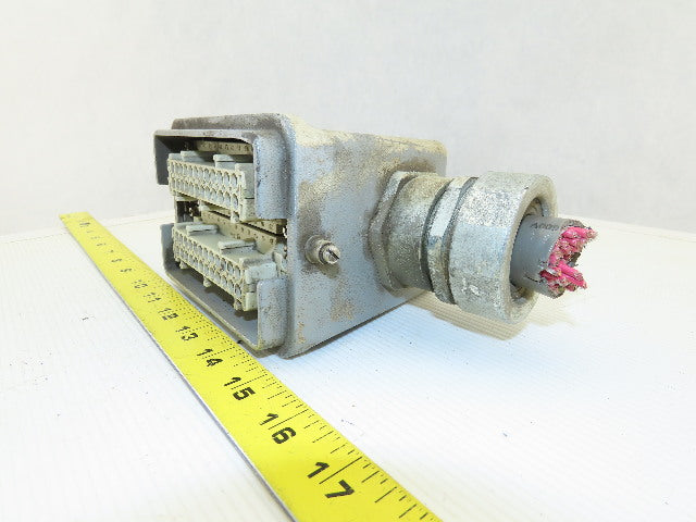 Harting HAN-E24F 24-Pin Female Connector Plug Housing Hood Side Entry 16A 400V