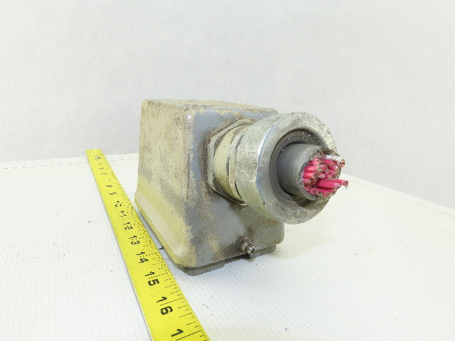 Harting HAN-E24F 24-Pin Female Connector Plug Housing Hood Side Entry 16A 400V