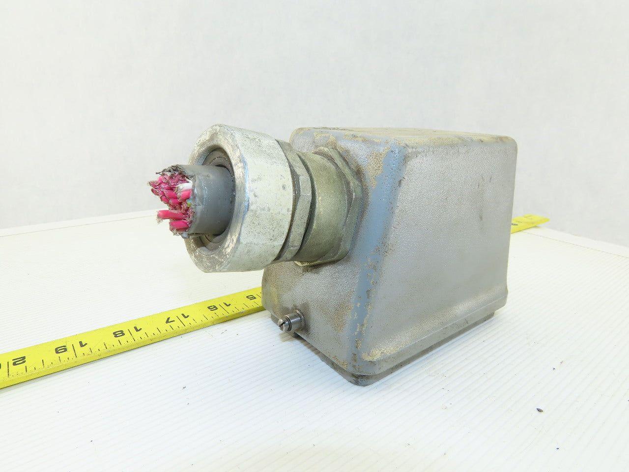 Harting HAN-E24F 24-Pin Female Connector Plug Housing Hood Side Entry 16A 400V