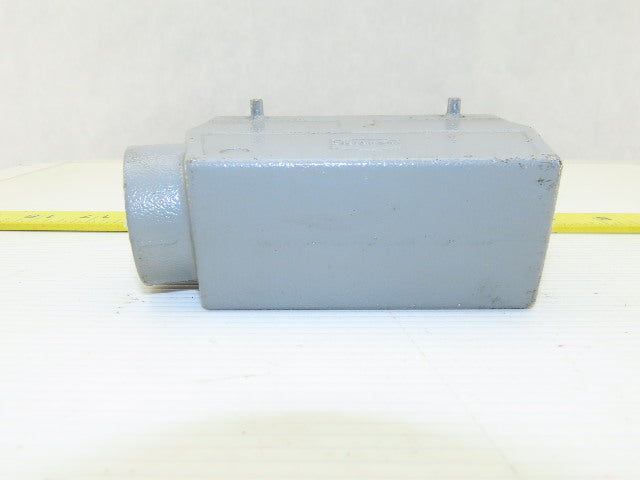 Harting 24-Pin Male Cable Connector Plug Aluminum Hood 16 Amp 500V