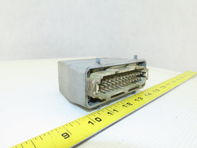 Harting 24-Pin Male Cable Connector Plug Aluminum Hood 16 Amp 500V