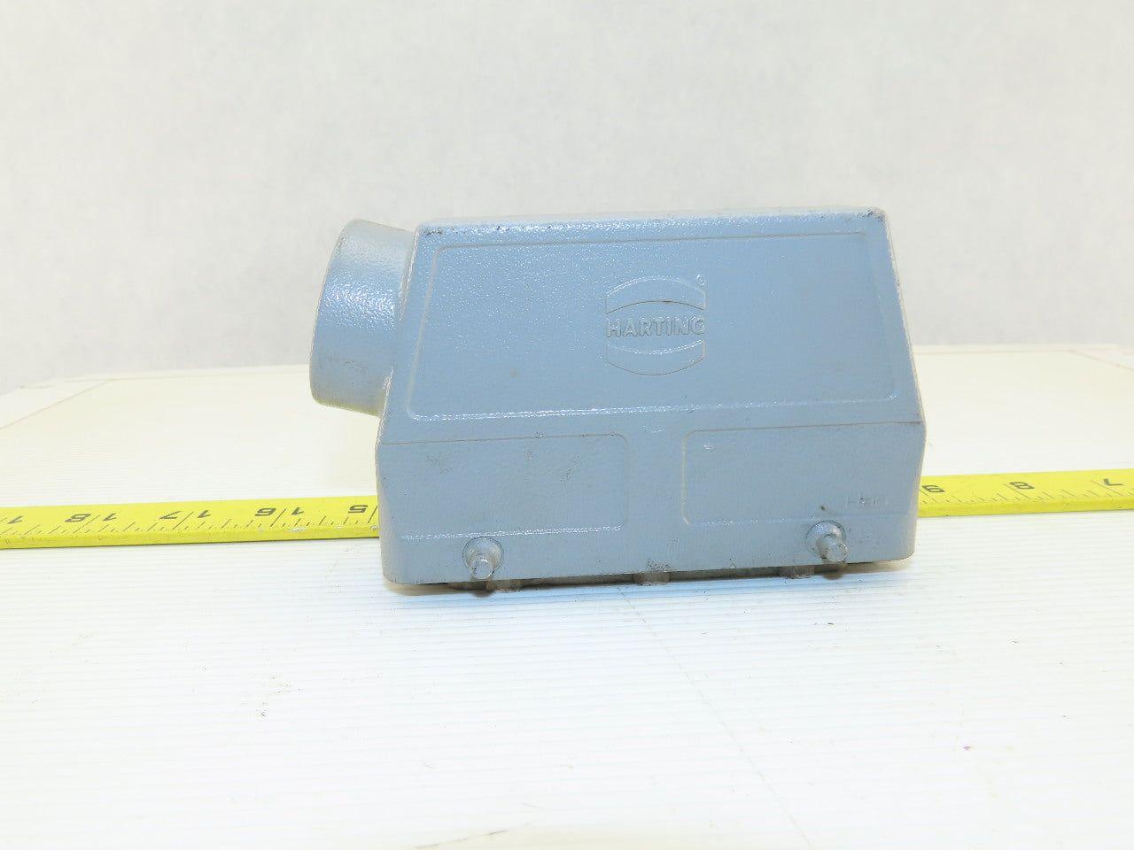 Harting 24-Pin Male Cable Connector Plug Aluminum Hood 16 Amp 500V