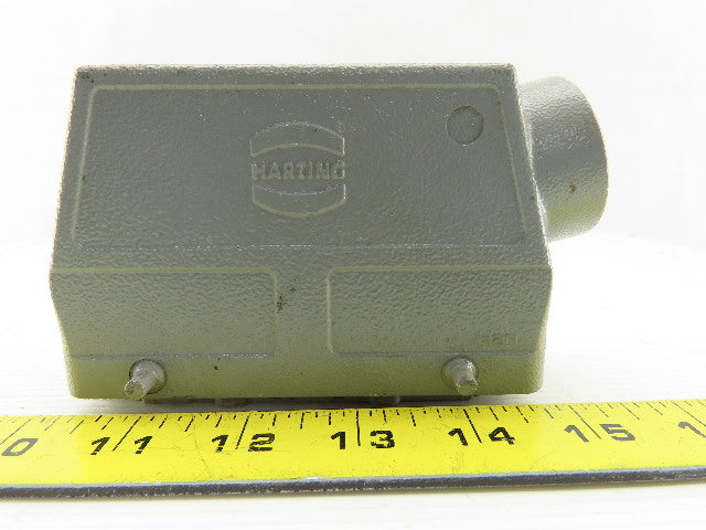 Harting 24-Pin Male Cable Connector Plug Aluminum Hood 16 Amp 500V