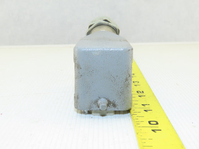 Harting HAN-6 E-M 6 Pin Male Side Entry Aluminum Housing Hood 16A 500V