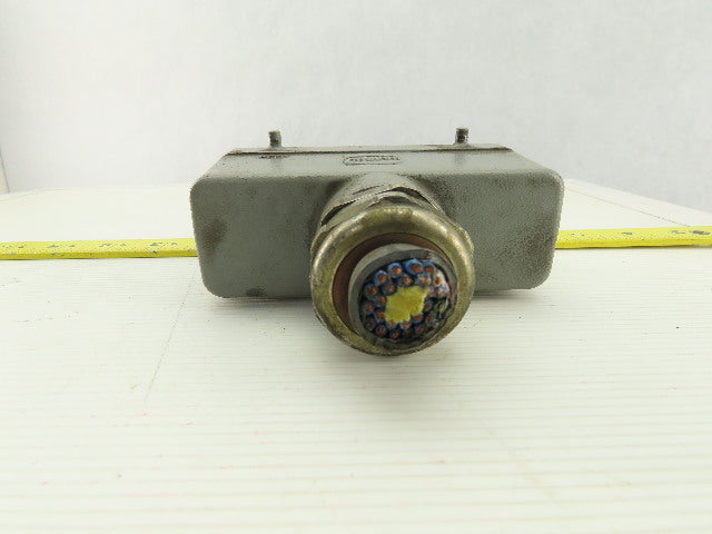 Harting Han 24 E-M 24 Pin Housing Assembly Base & Hood W/Inserts 16A 500V