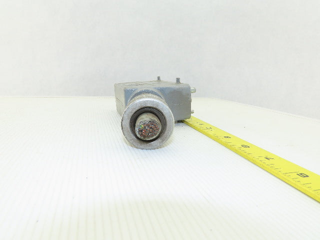 Harting HAN 24E-F 24-Pin Female Cable Connector Plug Aluminum Hood 16 Amp 500V
