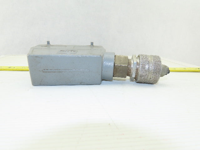 Harting HAN 24E-F 24-Pin Female Cable Connector Plug Aluminum Hood 16 Amp 500V