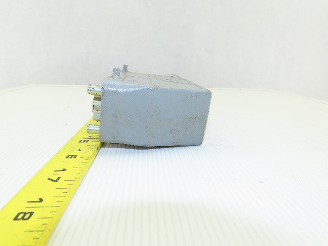 Harting HAN 24E-F 24-Pin Female Cable Connector Plug Aluminum Hood 16 Amp 500V