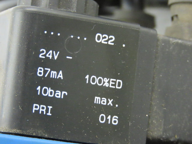 Rexroth PW67697-5C 6 Pneumatic Valves 24VDC Coil Manifold Assembly W/Silencers