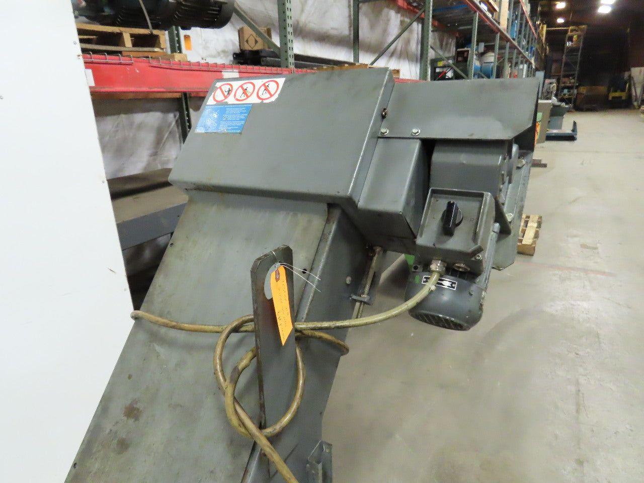 Incline Chip Conveyor 6FPM 59" x 12" Intake 230-480V 3Ph