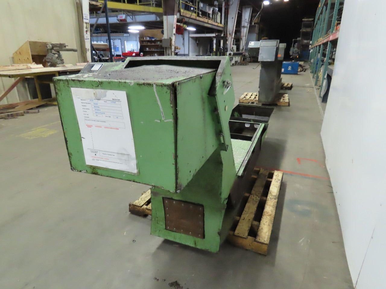 Knoll Incline Belt Chip Conveyor 4FPM 39" x 23" Intake 31" Discharge 440V 3Ph