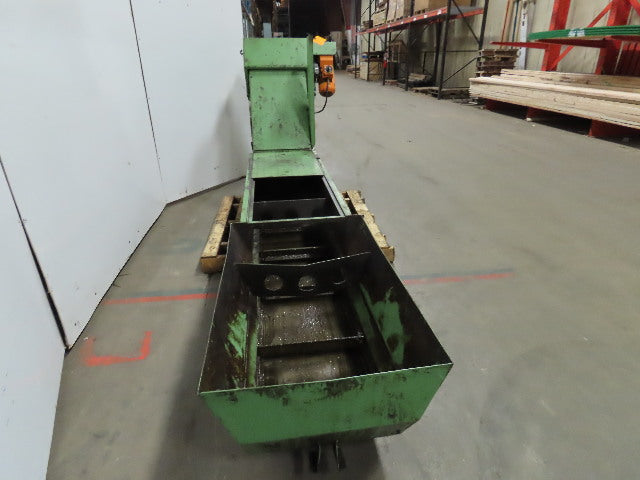 Knoll Incline Belt Chip Conveyor 4FPM 39" x 23" Intake 31" Discharge 440V 3Ph